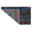 Aryana Wool Southwestern Area Rug in Blue/Rust