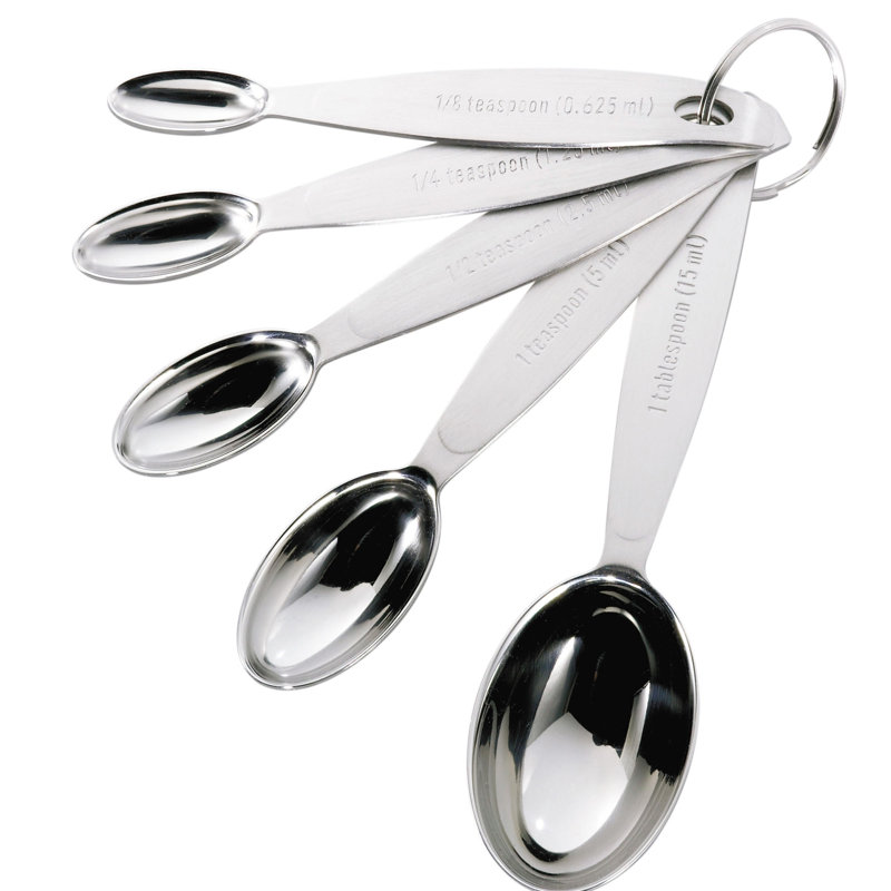 Cuisipro 5 -Piece Stainless Steel Measuring Spoon Set