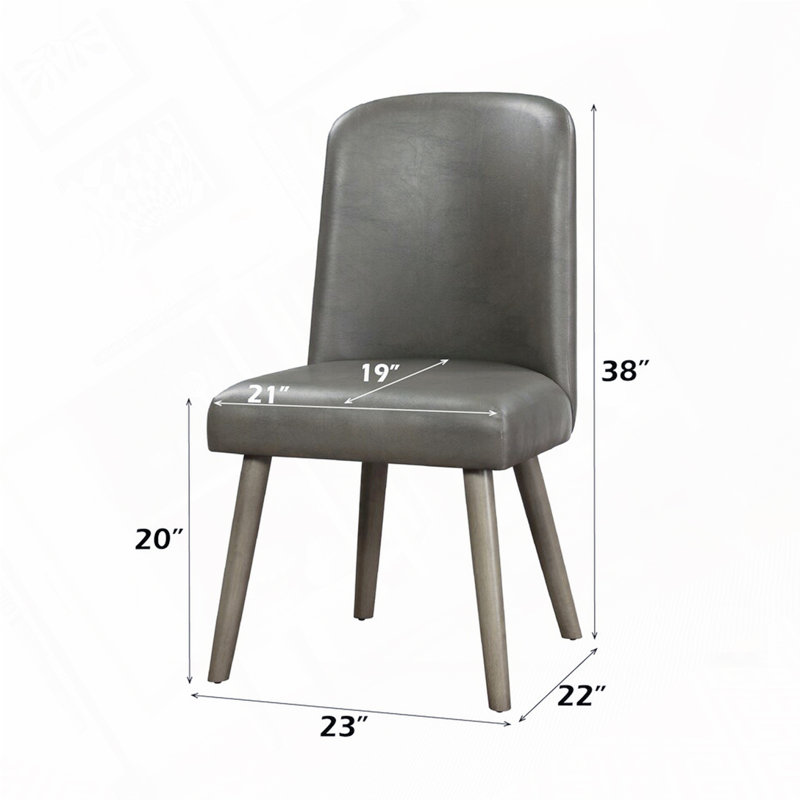 Chaises d'appoint rembourrées en cuir de polyuréthane