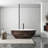 67 Inch Freestanding Solid Surface Soaking Bathtub For Bathroom