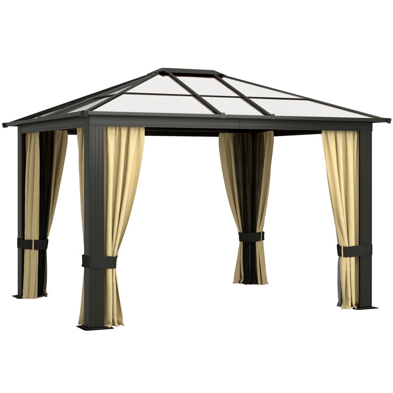 Extérieur 12 pi. L 10 pi. D Pavillon de jardin en métal