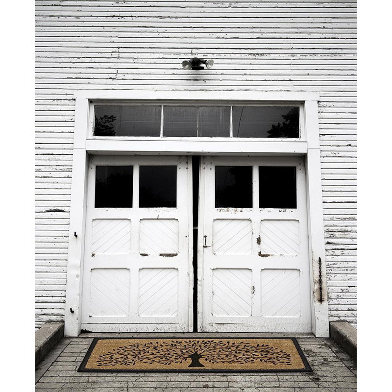 Tree Of Life With Black Border Doormat