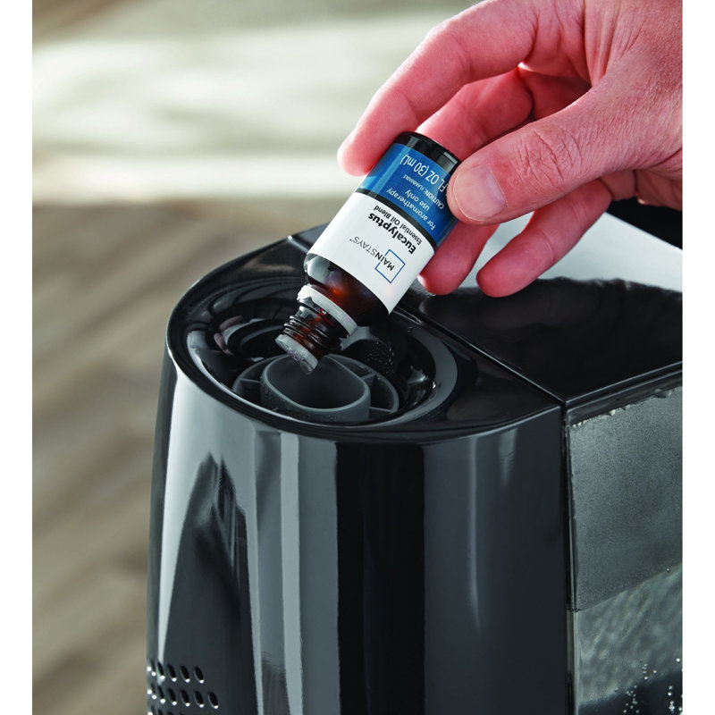 1 gallon Humidificateur de table Warm Mist Stream, Noir