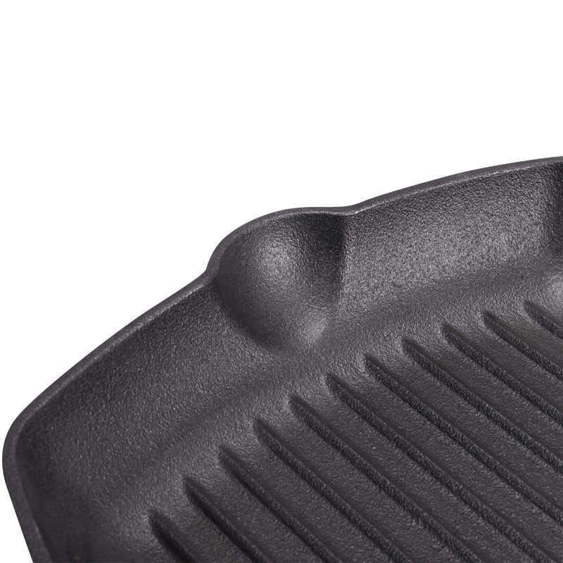 Thonotosassa 29.5cm Cast Iron Grill Pan / Griddle Set