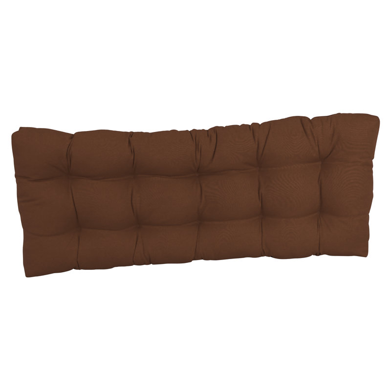 Coussin de siège en sergé, Chocolat, L 55 po x P 19 po