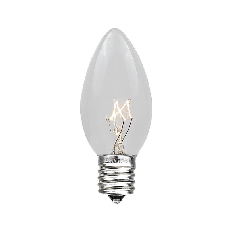 Ampoule incandescente 7 watts, c9, base e17/intermédiaire