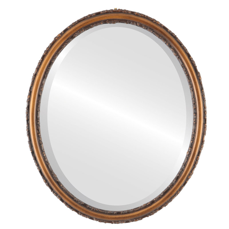 Miroir décoratif biseauté glam Schlater, 21 po x 17 po