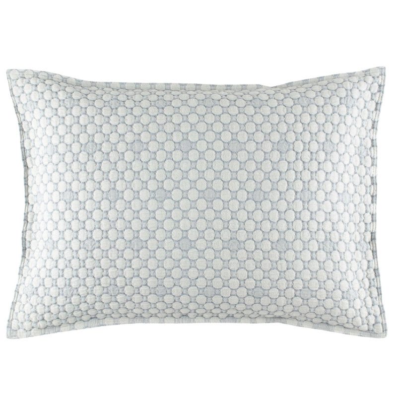 Lodi Matelasse Sham, Standard, Blue
