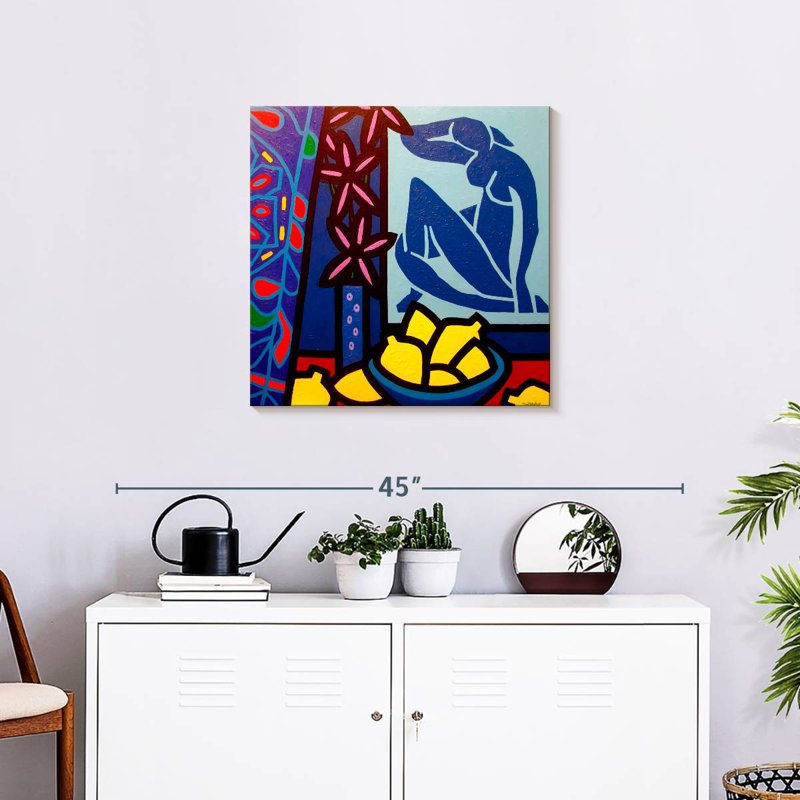Yarlin Hommage à Matisse II, H 24 po x l 24 po