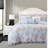 Blue Floral Twin/Twin XL Bedding Sets, Microfiber Comforter Set for Home