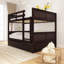 Lit superposé double au-dessus de double avec lit gigogne simple-2047157809