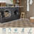 Vilena Checkerboard Pattern Washable Area Rug - Bold Textured Design for Living Room, Bedroom, or Kitchen Decor