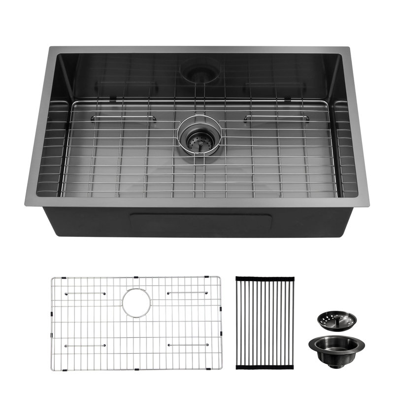 32'' L Undermount Single Bowl Stainless Steel Kitchen Sink