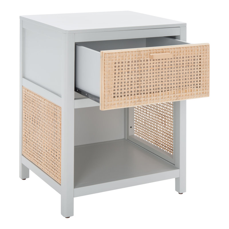Table de chevet Epaulette, gris