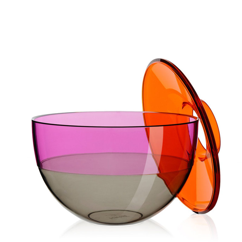 Shibuya Table Vase, Orange/Purple/Gray