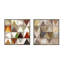 Tiles 1 & 4, Set of 2 by Marco Marella for Studio M - Framed Wall Art-112253628-112253631-112253632