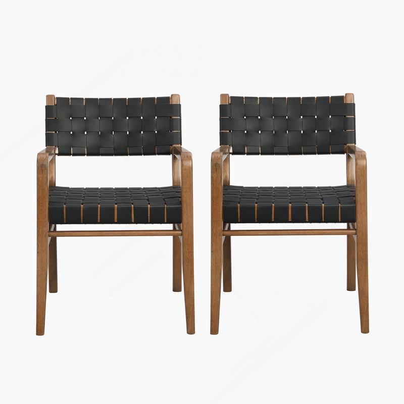 Chaise de salle à manger (ensemble de 2), Brun