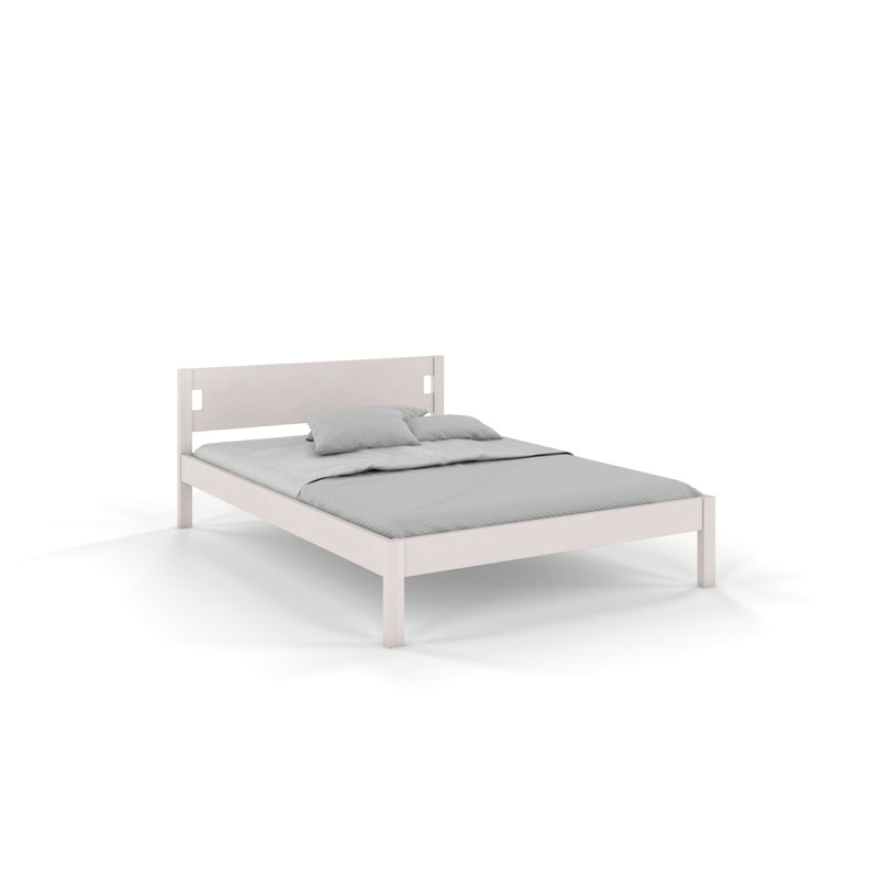Alexiana Solid Wood Bed, European Single (90 x 200 cm), White 1