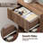 Mid-century Modern Fluted Nightstand, 1-drawer Bedside Table With Open Shelf And Solid Wood Legs-425000905