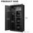 Black Metal Large-Capacity Wardrobe With Hanging Rod And Compartments, Lockable Closet With Locks & Keys, Steel Construction, Waterproof & Fireproof, Suitable For Bedroom, Living Room And Laundry Room-79456193