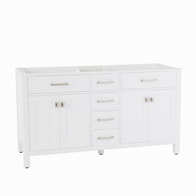 59'' Single Bathroom Vanity Base Only in White