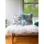 Coussin décoratif: Coquelicots bleus de l'Himalaya sur fond écru