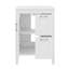 Meuble-lavabo avec tablette réglable et 2 tiroirs-1825136215