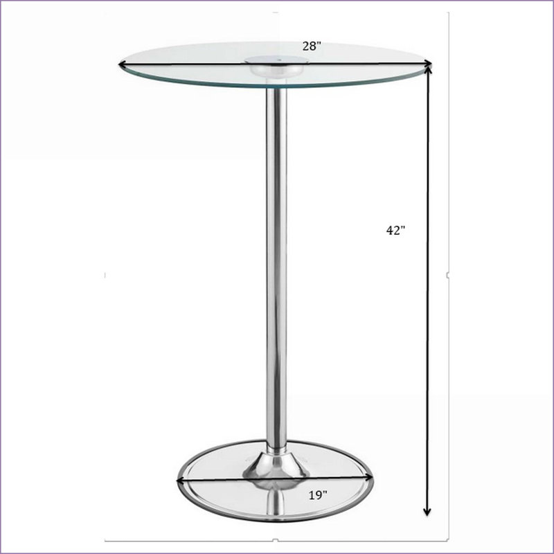 Table basse à DEL en verre chromé avec finition réfléchissante, surface facile à nettoyer et amp; Douce lueur chaleureuse