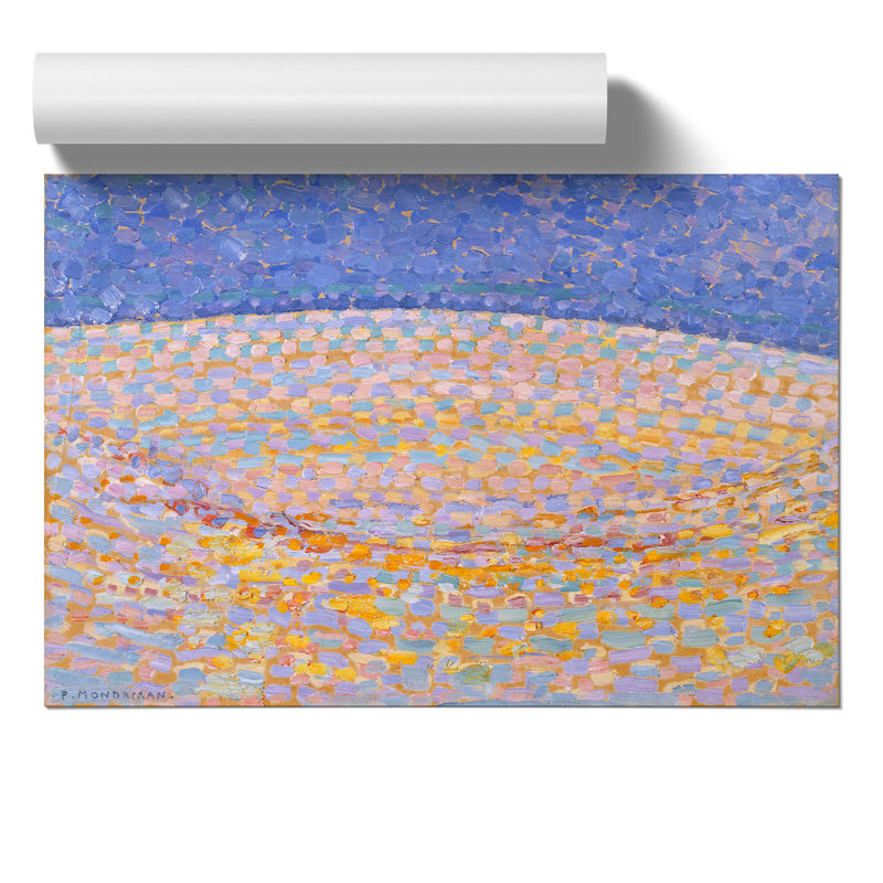 Dune III by Piet Mondrian - No Frame Painting, 42cm H x 59cm W x 0.1cm D