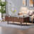 Rectangular solid wood rock plate coffee table-990799662