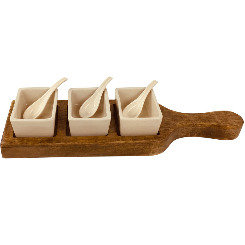 Union Rustic Zachary Ceramic Condiment Server