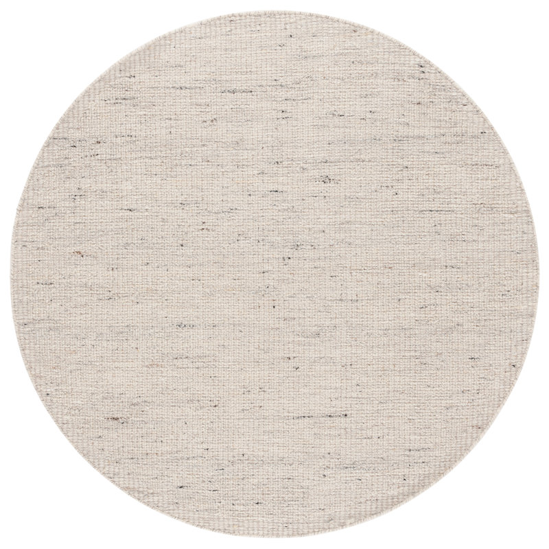 Cramden Hand Woven Wool Pile Rug, Round 6'
