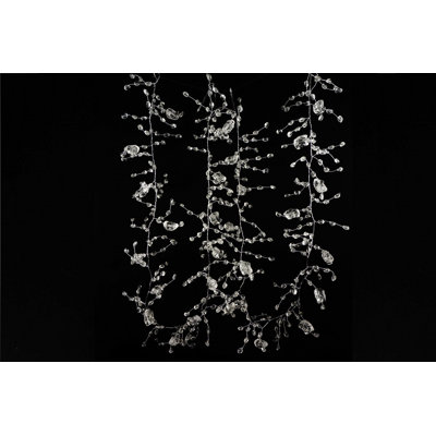 Guirlande fantaisie blanc à billes 6 pi