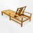 Outdoor Solid Wood Chaise Lounge With Cushion-747211307