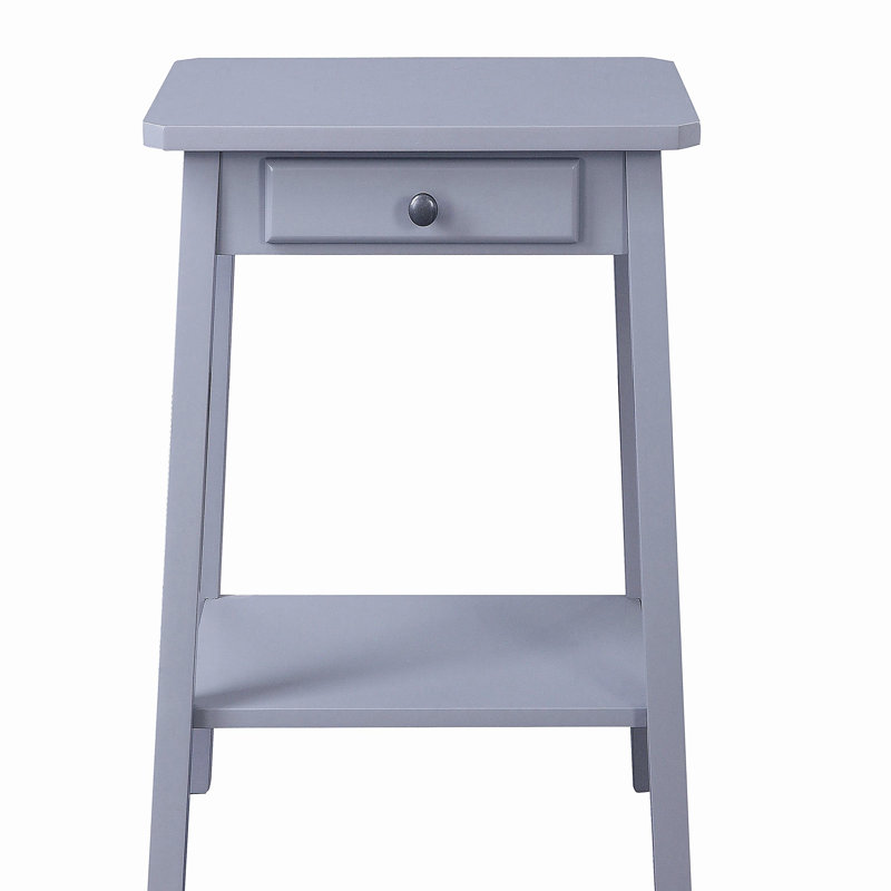 Grey Side Table with Base