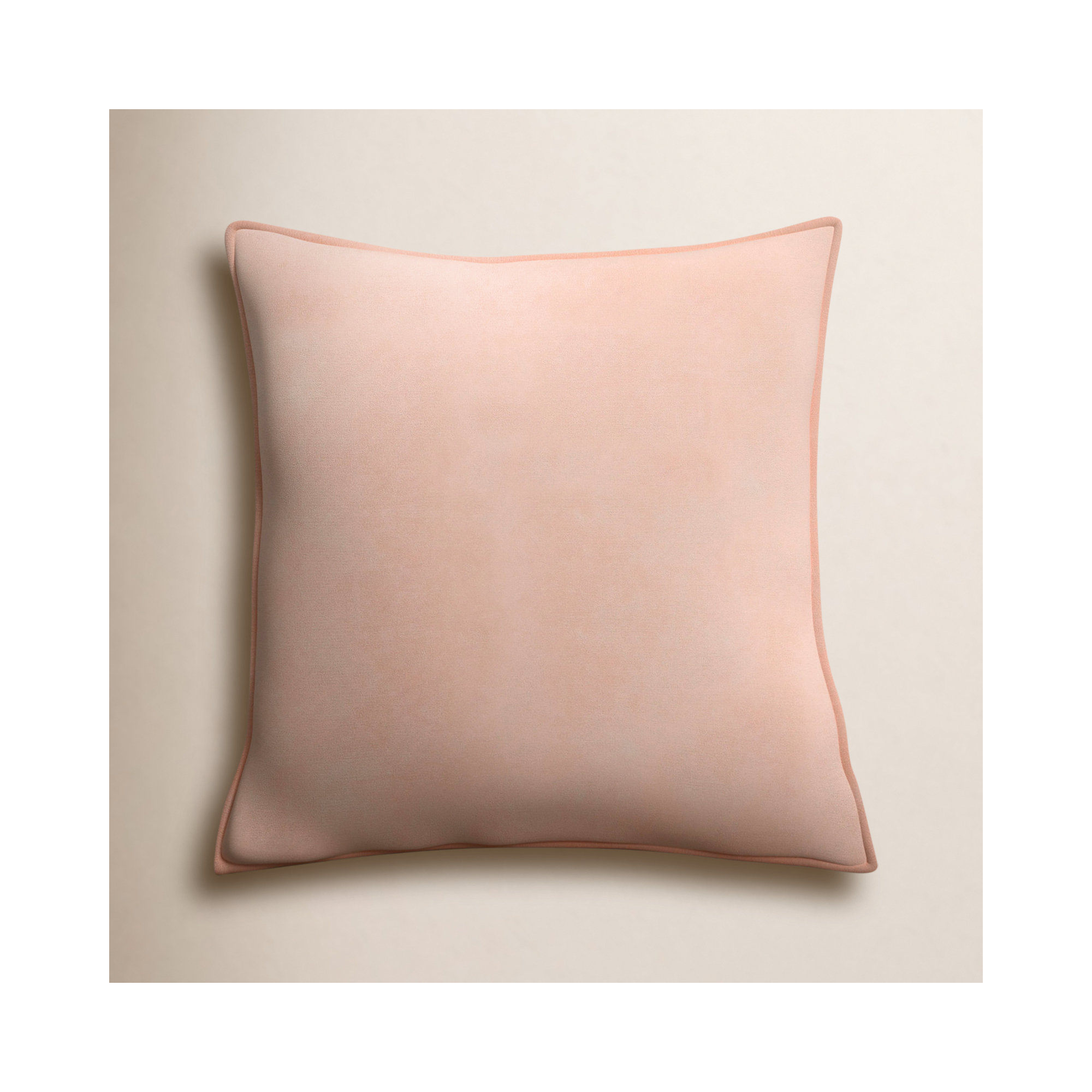 Norwin Cotton Pillow Cover, 18" x 18", Peach