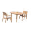 Vellore Outdoor - Piece Teak Dining Set-1869082318-1810847254