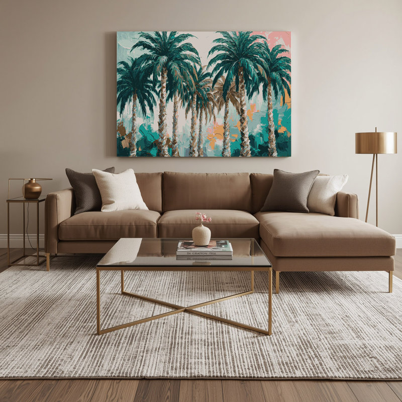 Art mural sur toile Botanical Royal Palm, H 20 po x l 30 po