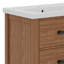 Bathroom Vanity Set With Ceramic Basin Sink , Modern Bathroom Storage Cabinet With Drawers