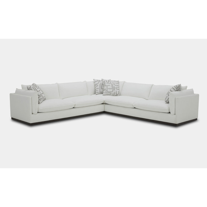 Canapé modulaire en microfibre / microsuède symétrique Cristella