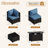 8-Piece Patio Furniture Set with Propane Gas Fire Pit Table-599686342-599686392