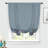 Makale Faux Linen  Textured Solid Color Blackout Tie Up Curtain for Kitchen Decorative Adjustable Balloon Rod Pocket Window Linen Curtain 1 Panel-758247470-761773026