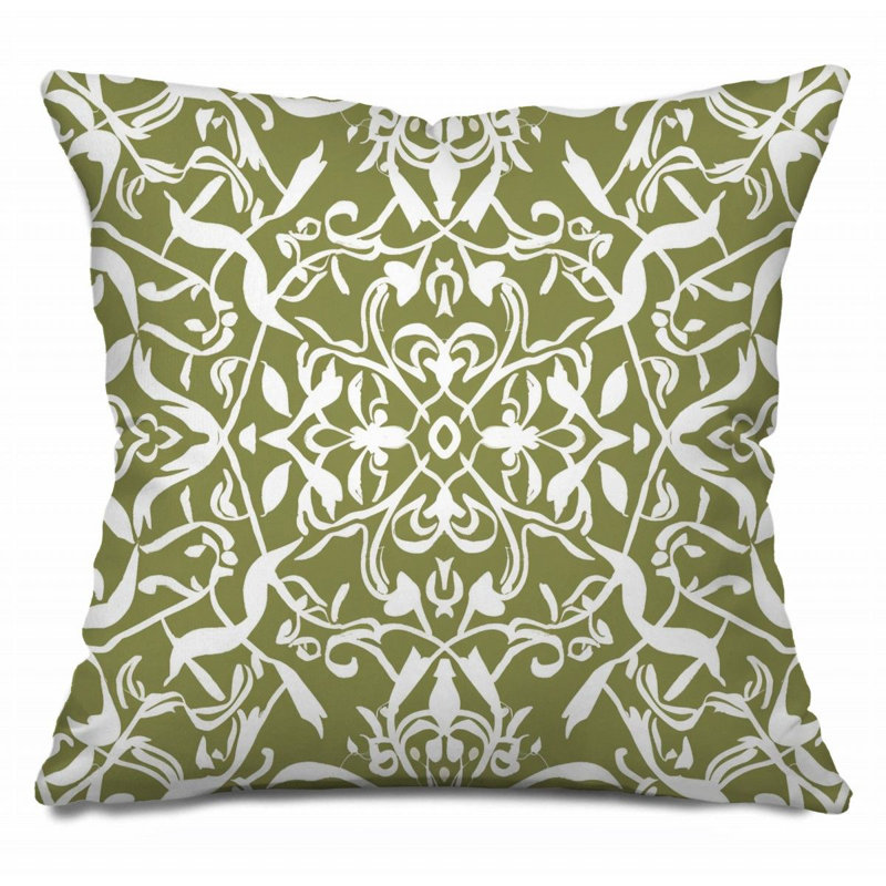 Coussin floral, œuvre d'art - 12329, H 16 po x l 16 po