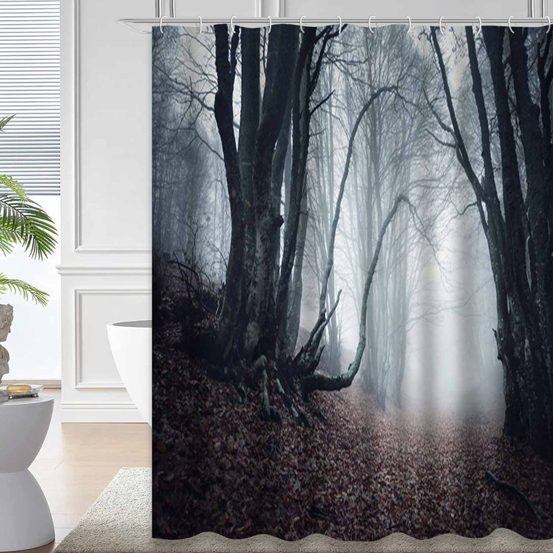Rideau de douche Wood Spooky, L 72 po x l 84 po