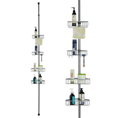 Loudon Tension Pole Stainless Steel Shower Caddy