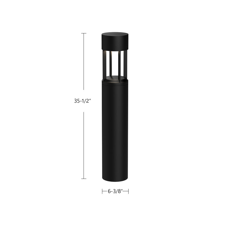 Novato LED Bollard Light, 35.5" H x 6.38" W x 6.38" D