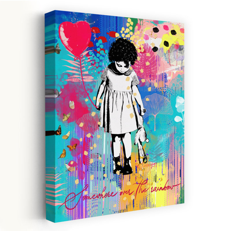 Contemporary Art Colourful Contemporary Modern City Art, 24" H x 16" W