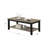 Coffee Table With Open Shelf In Dark Brown