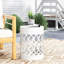 Table d'extérieur en métal - Grande, style moderne avec structure en fer, blanc et blanc, structure tendance-737798291