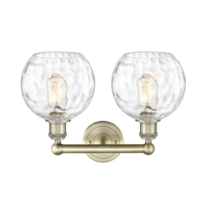 Ambrosane 2 - Light Dimmable Vanity Light, Antique Brass